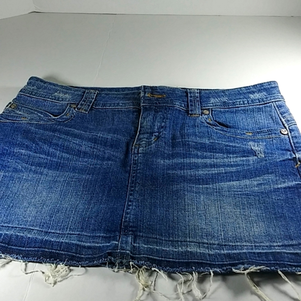 Lei Denim Mini Skirt.